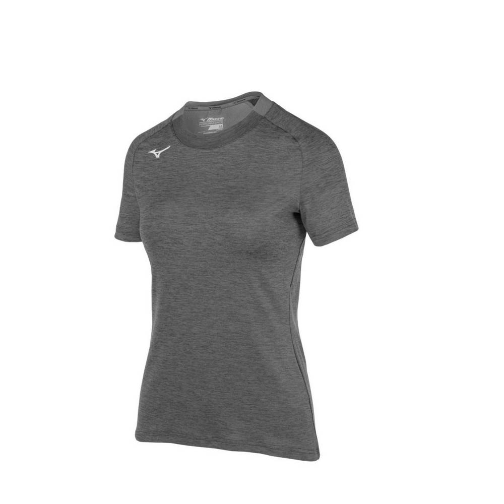 Camiseta Mizuno Alpha Short Sleeve - Mulher - Cinzentas - FADOL7540